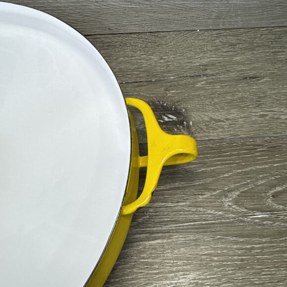 Dansk International Design France Yellow 13.5' Enamel Paella Pan New - Picture 3 of 8